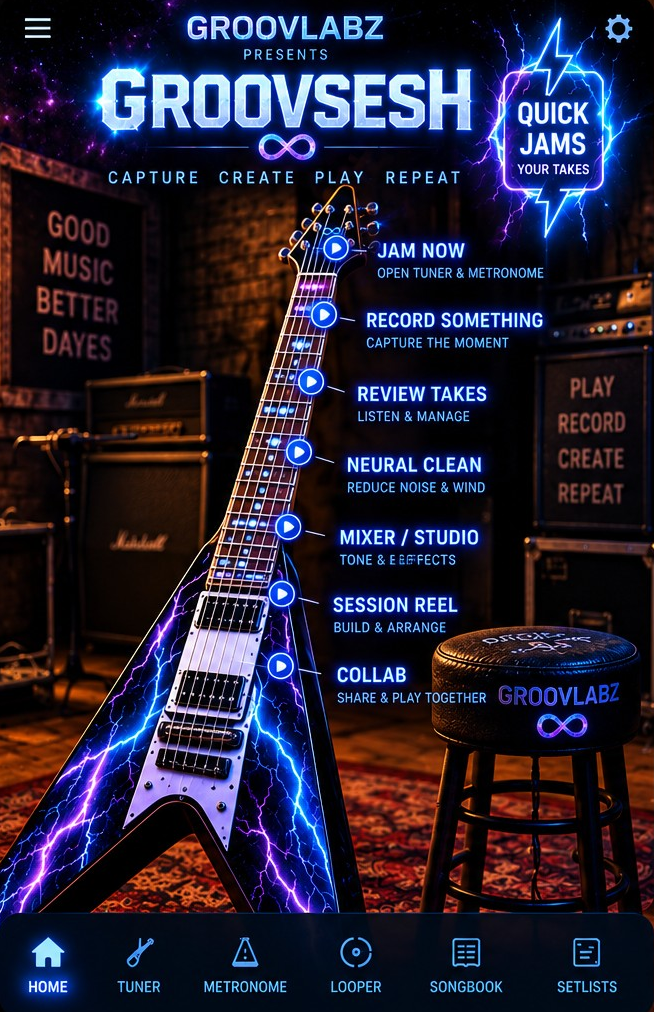 GroovSesh interface